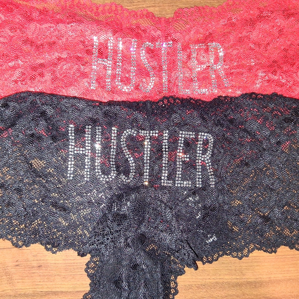 Hustler Hollywood Women's Lace Panties - Red and Black